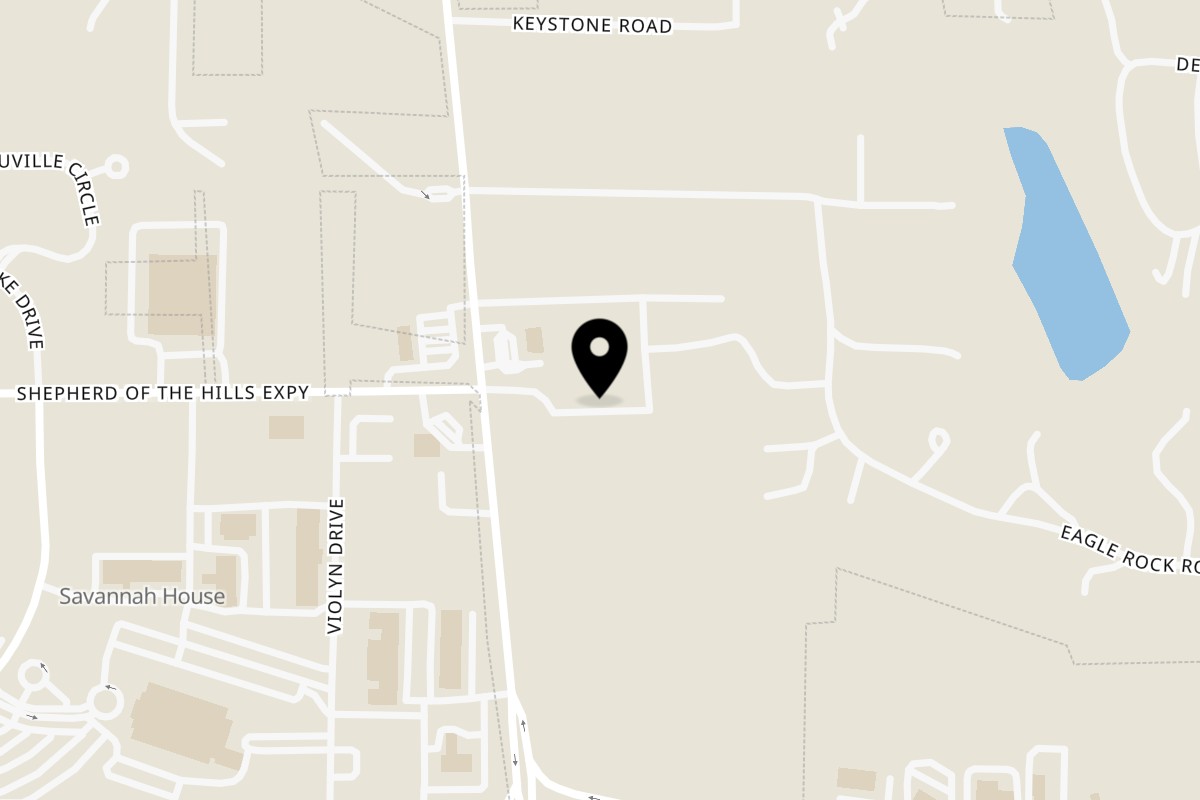 Map showing the location of The Philly Truck on 2166 State Hwy 248 in Branson